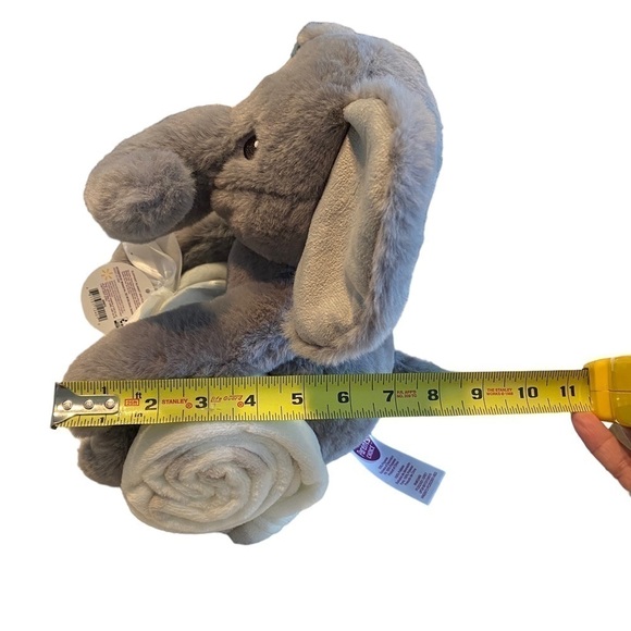 Parent's Choice Baby & Toddler White & Gray Dot Blanket & Plush Elephant Toy Set - Picture 14 of 14
